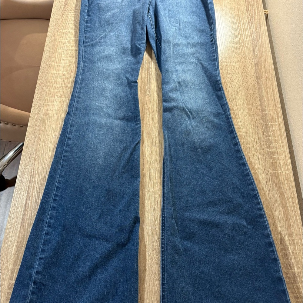 Target Blue Flare Wide Leg Jeans